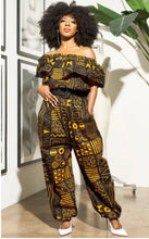Load image into Gallery viewer, African-Inspired Off Shoulder Jumpsuit