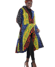 Load image into Gallery viewer, African-Inspired High Low Ankara Jacket