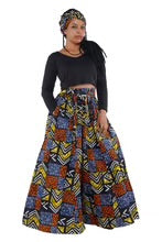 Load image into Gallery viewer, Ankara Wide Leg Palazzo Pants